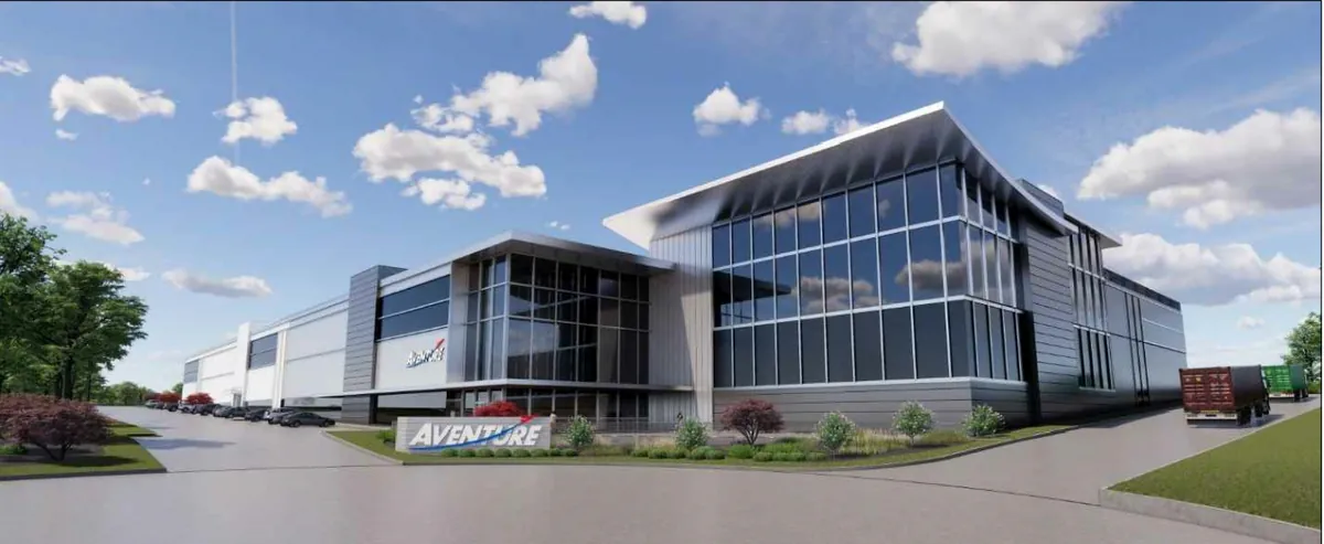 Modern glass-fronted industrial office building